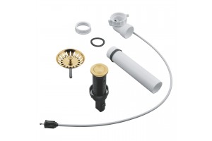 Grohe 40986GN0 Set di scarico per lavelli da cucina - oro spazzolato