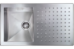 Cm Lavelli 010903.X2.01.2033 Punto Quadro Lavello cm. 86 x 50 - 1 vasca + gocciolatoio - inox satinato