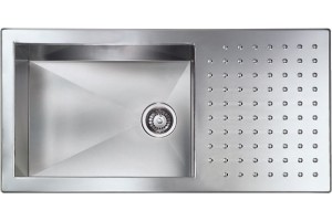 Cm Lavelli 010906.X2.01.2033 Punto Quadro Lavello cm. 100 x 50 - 1 vasca + gocciolatoio - inox satinato