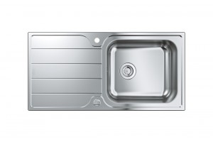 Grohe 31563SD1 K500 Lavello 1 vasca incasso con gocciolatoio reversibile cm. 100x50 - inox satinato