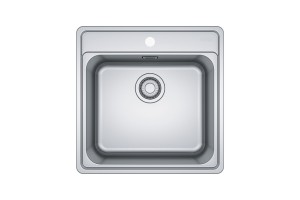 Franke BCX 610-51 Bell Lavello 1 vasca incasso 51 x 51 cm - inox satinato - 101.0693.351