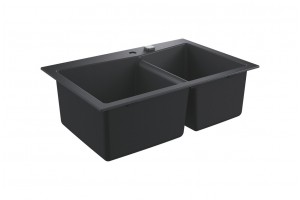 Grohe 31657AP0 K700 Lavello 2 vasche da incasso/sottotop cm. 84 x 56 - granito nero