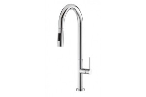 Miscelatore cucina con canna girevole e doccia estraibile doppio getto finitura cromato Hydramix CM ARTICO 9704 MISCCRM