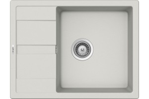 SCHOCK ELED100XXSA16 Lavello Una vasca con Gocciolatoio reversibile Sopratop Element D100XXS 654x50 cm - New Aluminia
