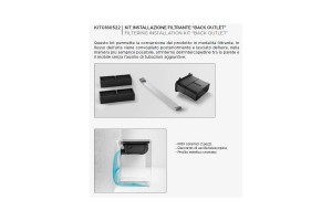 ELICA KIT0180522 Kit Installazione Filtrante NT Nikolatesla FIT - Uscita posteriore