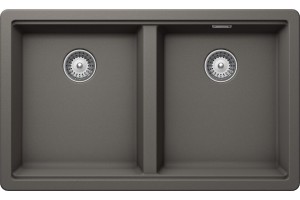Schock GALN200U91 Lavello 2 Vasche GALAXY N200U Sottotop - SILVERSTONE