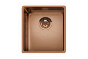 Apell MEM34CP Lavello da Incasso Monovasca Vasca Sottotop 376 x 436 mm Rame
